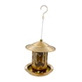 thumbnail image 3 of Comedero para pájaros, contenedor de comida para pájaros de hierro, compacto, ligero y versátil, ideal para decorar tu patio, porche, jardín y césped. Patrón de pájaro, 3 of 8