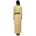 thumbnail image 4 of Bimba Women's Long Printed Robe Dress With Collar Full Length Casual Maxi Dress, 4 of 7