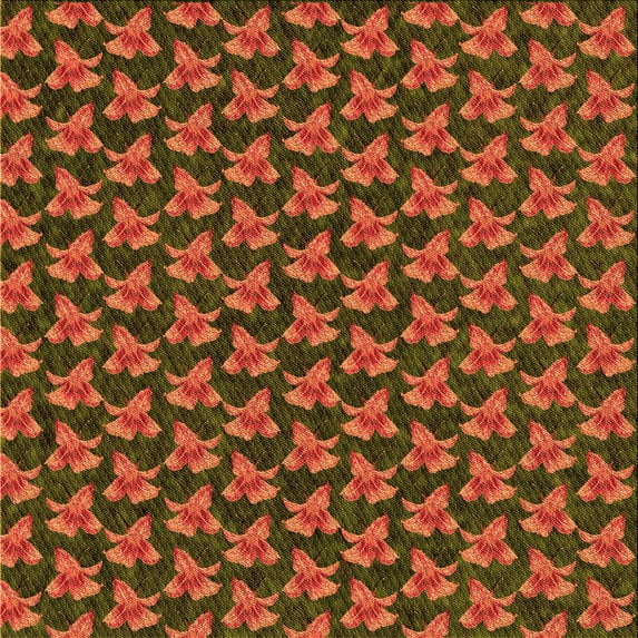 Ahgly Company Machine Washable Indoor Square Transitional Saffron Red Area Rugs, 8' Square