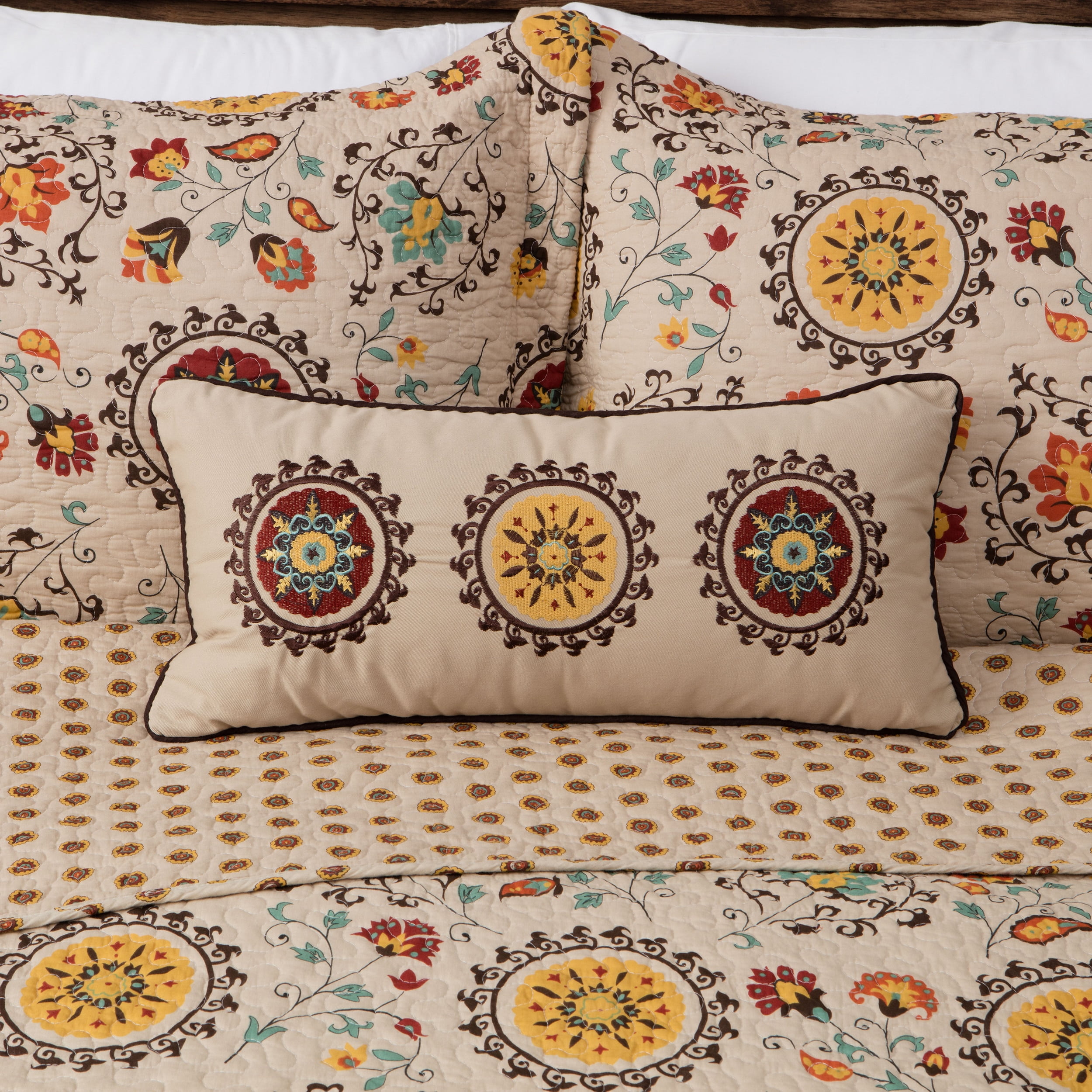 Greenland Home Fashions Andorra Neck Roll Decorative Pillow Walmart