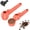 Orange *2 pack, variant on KAQ Coffee Scoop & Funnel for Reusable K Cup Refillable Coffee Pods, Coffee Measuring Spoon 2 Tablespoon Capacity, Scoop with Funnel for Ground Coffee, Protein Powder, Tea (Red, 2 Pack)