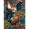 thumbnail image 1 of Cuadros Decorativos Kits de pintura de diamantes 5D DIY Gallo Taladro redondo completo Decoración de pared (B4261) Likrtyny embutido en tela, 1 of 9