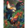 Cuadros Decorativos Kits de pintura de diamantes 5D DIY Gallo Taladro redondo completo Decoración de pared (B4261) Likrtyny embutido en tela