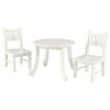 KidKraft Wooden Lil' Doll Table & Chair Set for 18-Inch Dolls - White