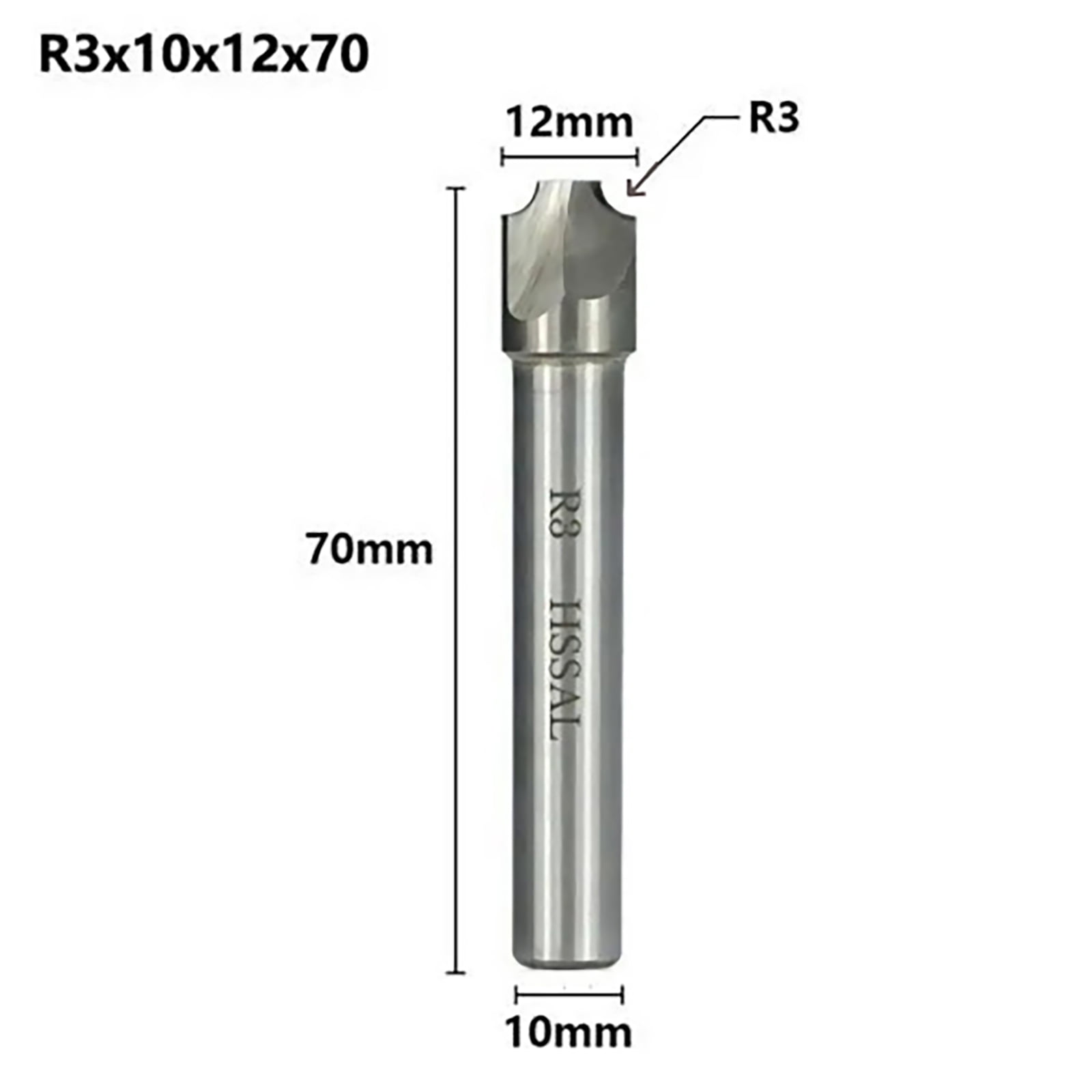 Versatile Corner Rounding End Mill for CNC Machines, High Toughness, Suitable for Various Materials