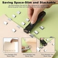 thumbnail image 4 of Portable Binder Clip Stapler, 2026 Upgrade Heavy Duty Paper Fastener with 50/100 Reusable Clips for Office Desk Work, 4 of 8