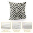 thumbnail image 4 of ONETECH Decorative Pillow Covers Couch Throw for Couch, Sofa, Bed,  Farmhouse Covers, Grey, 4 of 5