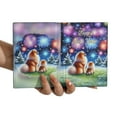 thumbnail image 3 of Happy New Year Pomeranian Family Cheer Winter Midnight Firework Travel Passport Wallet Pom Dog Lover Gifts PU Leather Passport Holder Cover - 02025, 3 of 5