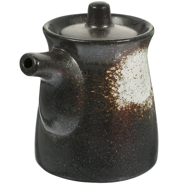 Japanese Style Soy Sauce Container Ceramic Condiment Pot Decorative Vinegar Container Oil Dispenser