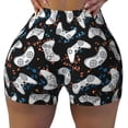thumbnail image 2 of Fotbe Game Shorts Sin Costuras – Shorts Deportivos de Cintura Alta para Mujer, Elásticos para Gimnasio, Yoga, Running o Ciclismo-Large, 2 of 8