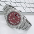 thumbnail image 2 of Pre-Owned Rolex Datejust 41MM 116300 Red Roman Diamond Dial Diamond Bezel Stainless Steel Full Diamond Oyster Bracelet, 2 of 8