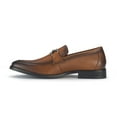 thumbnail image 4 of Ferro Aldo Daxon MFA19708 Moc-Toe Penny Loafers with decorative Buckle (Leather), in Cognac, Men's Size 13, 4 of 8