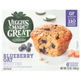 thumbnail image 4 of Veggies Made Great Blueberry Oat Muffin, 12oz, 6ct Box (Frozen), 4 of 9