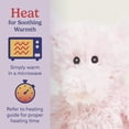 thumbnail image 5 of warmies Junior 9” Pink Elephant Stuffed Animal, Microwavable Heated Plushies and Weighted Soft Plush Toys, 5 of 5