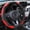 Red, variant on Elastic 15 Inch Carbon Fiber PU Leather Steering Wheel Cover, Non-Slip Protector, Universal Fit for Most Cars Blue
