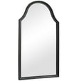 thumbnail image 2 of 40 Inches Hammered Metal Frame Wall Mirror with Arched Top, Black, 2 of 5