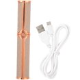 thumbnail image 1 of Recortador de cejas eléctrico USB, portátil, para peinar y depilar, para mujeres, dorado, 1 of 10