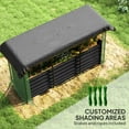 thumbnail image 4 of Outsunny Galvanized Raised Garden Bed, Planter Box with Crop Cage and Shade Cloth, Dark Gray, 4 of 9