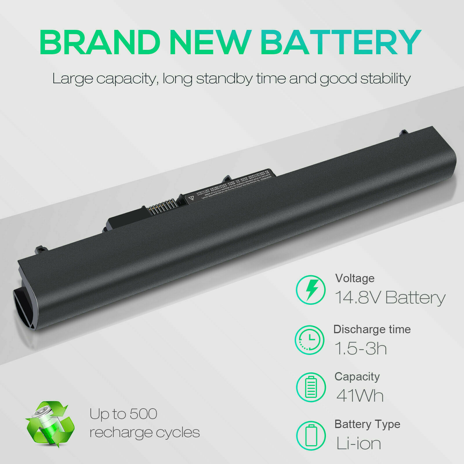 OA03 OA04 Spare Battery For HP – 740715-001, 746458-421, 14.8V 41Wh, 4-Cell