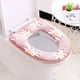 thumbnail image 3 of Asiento de inodoro floral universal para mantener su inodoro cálido y cómodo, asiento de inodoro cálido, 3 of 5
