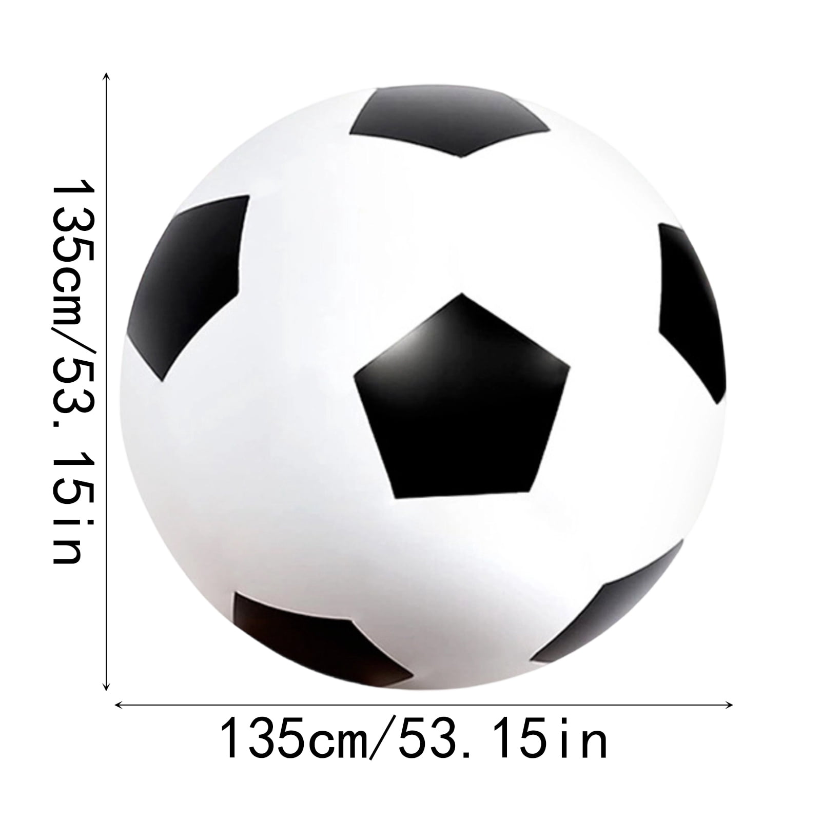 Inflatable Soccer Ball Beach Ball Lightweight Bouncy Sports Ball for Outdoor Backyard and Pool Summer Activities 31inch