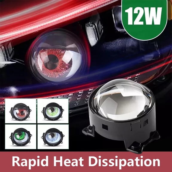 2025 Car Dynamic Devil Eyes Lights 3 Inch 12v Car WIFI Control Eyes Retrofit Kit-