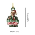 thumbnail image 4 of Cartoon Patry Patriótico Donald 2024 Adorno Navidad Acrílico 2D (10), 4 of 9