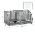 thumbnail image 3 of Mind Reader Desktop Organizer, File Storage, Accessory Storage, Workspace, Office, Metal, Silver, 3 of 5
