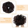 thumbnail image 4 of Women Synthetic Pony Tail Hair Extension Bun Big Wave Curls Hairpiece Wrap Scrunchie Chignon, 4 of 8