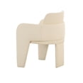 thumbnail image 4 of Leo Cream Vegan Leather Dining Chair, 4 of 6