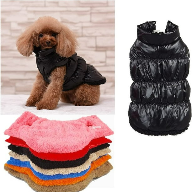 Ganfancp y Invierno Mascota Color Abrigo Abajo Chaqueta Chaleco Espeso Mascota Ropa Liquidación Ventas Hoy Ofertas Prime 1Pc Ropa