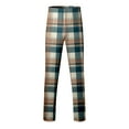 thumbnail image 4 of Hfolob Pants For Men Mens Christmas Casual Pants Special Edition Santa Red Green Festive Plaid Casual Pants Loose-Fit Style, 4 of 4