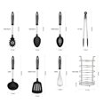 thumbnail image 2 of Ensemble de couverts et ustensiles de cuisine Proctor Silex, 8 pièces, 2 of 5