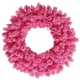 thumbnail image 1 of Vickerman K168830 Couronne de Sapin Rose Floqué Non Éclairée de 30 Po avec 180 Pointes, 1 of 1