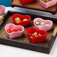 thumbnail image 4 of Heart Shaped Ramekins 4 Oz Oven Safe, Creme Brulee Ramekins, Souffle Cups, Heart Shape Ceramic Side Dish Bowl, Souffle Dishes For Oven-red-Set of 2, 4 of 6