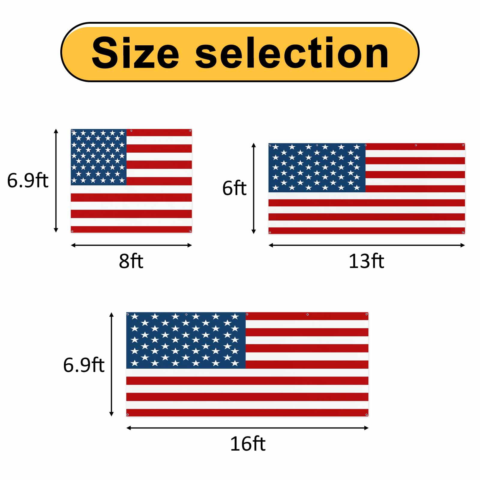 American Flag Garage Door Cover Banner 7 x 16 FT, Blue Red USA Flag Garage Door Curtains Backdrop with Grommets for Indoor Outdoor Wall Party Porch Yard Decorations Background