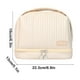 thumbnail image 3 of Organizadores de armario y almacenamiento, bolsa de maquillaje impermeable para tartas, bolsa de viaje para artículos de tocador separados, bolsa de almacenamiento de cosméticos de cuero sintético, bo, 3 of 6