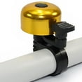 thumbnail image 2 of Alloy Mini One Touch Bike Handlebar Bell Ring Horn Lever Cycle Push Bike (Golden), 2 of 5