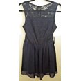 thumbnail image 2 of As U Wish Striped Sleeveless Lace Short Dress (Navy, Large), 2 of 2
