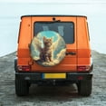 thumbnail image 6 of Goofa Sunshine Cloud Cute Cat Pattern Universal Tire Cover for Jeep, SUV, Truck, and Trailer – Waterproof, UV-Resistant,Easy to Install, Fits 14"-17" Tires-17 inch, 6 of 6