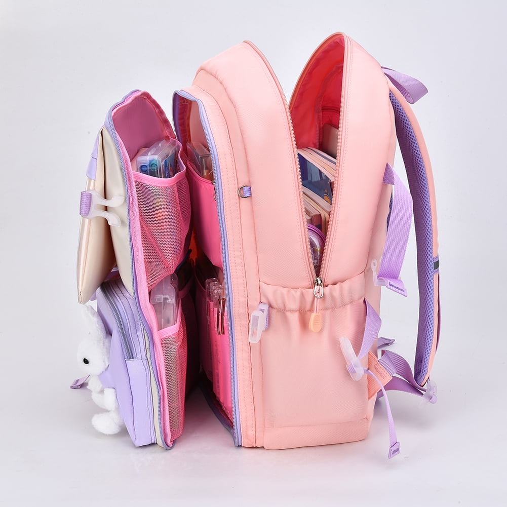 Xewsqmlo Cute Bunny Backpack for Girls Teenage Student