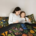 thumbnail image 5 of Castle Fairy Teens Chic Floral Flowers Full Size Comforter Sets 3-Piece,Vintage Retro Aesthetic Bedding Comforter Set,Spring Garden Lightweight Bedding Sets,Ultra Soft Home Decor,Reversible, 5 of 8