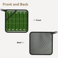thumbnail image 2 of Sikiie American Football Field Pot Holders Kitchen Insulation Mats Heat Resistant Pot-Holder Oven Anti-Scald Pads for Cooking Baking, 7.1*7.1inch, 2 of 8