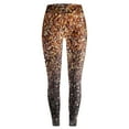 thumbnail image 3 of Clearance! Delayuji Fleece Lined Leggings Women Women's Printed Sequin Sport Leggings with Soft and Slim Butt Lifts Thermal Leggings for Women Brown L, 3 of 3