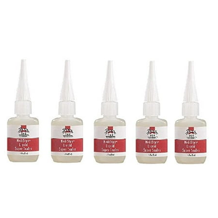 MediStyp Liquid Bandage Super Sealer Heal Dog Grooming Pet Injuries .5 Oz Bottle(Five Bottles)