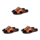 thumbnail image 1 of Qarigey Pantuflas Cuero Hombre Zapatos Casuales Sandalias Antideslizantes Paseo Playa Type1 NO1, 1 of 6