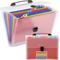 thumbnail image 1 of Expandable File Folder Accordion File Package Folder Store Test Papers Various Documents, 1 of 5