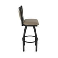 thumbnail image 4 of 870 Hadleigh 36" Swivel Bar Stool with Black Wrinkle Finish and Canter Earth Seat and Back, 4 of 5