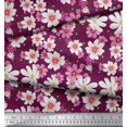 thumbnail image 3 of Soimoi Georgette Viscose Fabric Cosmos Floral Decor Fabric Printed Yard 42 Inch Wide, 3 of 3