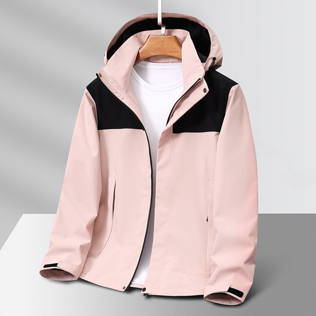 SBYOJLPB Jackets for Men Design Men Splice Solid Color Outdoors Mountaineering Wearproof Warm Zipper Multi-Pocket Coat Long Sleeve Jacket